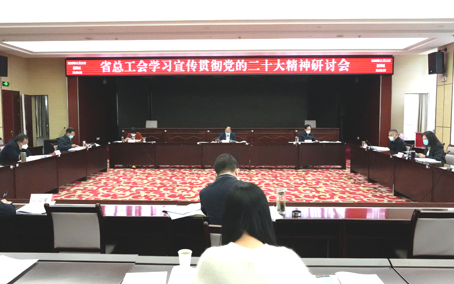 省总工会召开学习宣传贯彻党的二十大精神专题研讨会