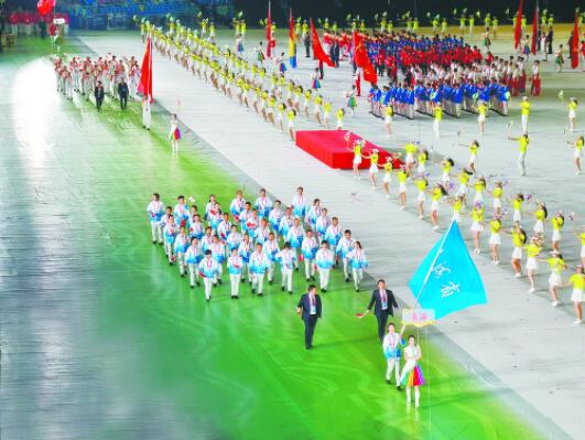 加油，最爱的青海蓝——青海代表团参加第十四届全运会开幕式侧记