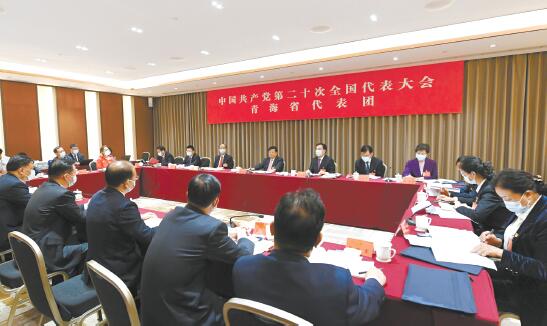 青海代表团继续讨论党的二十大报告 
赵克志参加讨论